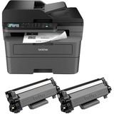 Brother MFC-L2827DWXL, Multifunktionsdrucker dunkelgrau, USB, LAN, WLAN, Scan, Kopie, Fax