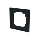 Busch-Jaeger Abdeckrahmen 1-fach, Abdeckung schwarz, Retail