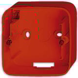 Busch-Jaeger Aufputzgehäuse für Einsätze und Zentralscheiben mit Abdeckrahmen rot, Retail