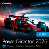 CyberLink PowerDirector 2026 Ultra, Infotainment, Grafik, Multimedia, Recording-Software Deutsch, Chinesisch, Englisch, Italienisch, Niederländisch, Spanisch, Mehrsprachig, 1 Lizenz