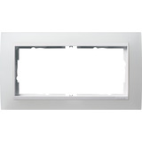 Gira Abdeckrahmen mit 2-fach Rahmen ohne Mittelschiene für Event System, Abdeckung weiß, Retail