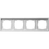 Gira Rahmen vierfach Rahmen weiß glänzend Retail