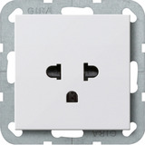 Gira Steckdose Euro US System weiß, Retail