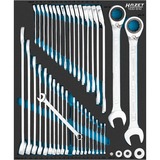 Hazet Schraubenschlüssel-Satz 163D-9/42, Größe 1/2++ 42-teilig, Ringschlüssel mit umschaltbarer Knarrenfunktion