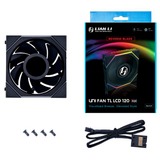 Lian Li UNI FAN TL120 LCD Reverse Blade, Gehäuselüfter schwarz, 124 mm
