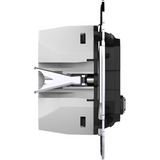 Merten USB-Ladeeinsatz Typ A und C mit Power-Delivery-Technologie MEG4366-0120, Ladegerät Retail