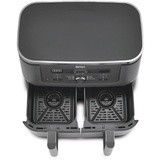 Ninja MAX 6-in-1 Dual Zone Heißluftfritteuse DZ400EU  grau, 2.470 Watt, 2 Körbe je 4,75 Liter