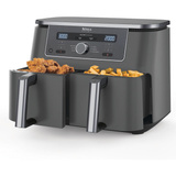 Ninja MAX 6-in-1 Dual Zone Heißluftfritteuse DZ400EU  grau, 2.470 Watt, 2 Körbe je 4,75 Liter