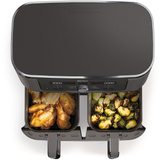 Ninja MAX 6-in-1 Dual Zone Heißluftfritteuse DZ400EU  grau, 2.470 Watt, 2 Körbe je 4,75 Liter