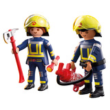 PLAYMOBIL 71885 DuoPack Feuerwehr, Konstruktionsspielzeug 