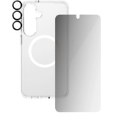 PanzerGlass Flagship 3-in-1 Privacy Set transparent/weiß, Samsung Galaxy S25+, QI-kompatibel, EasyAligner