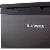Telefunken KTFK265EDI, Vollraumkühlschrank schwarz/edelstahl (dunkel)