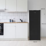 Telefunken KTFK265EDI, Vollraumkühlschrank schwarz/edelstahl (dunkel)