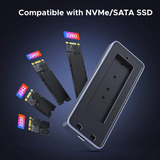 UGREEN CM777 M.2 NVMe/SATA SSD , Laufwerksgehäuse schwarz, 20 Gbps, 8 TB