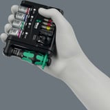 Wera Tool-Check Modular Imperial 1, Bit-Satz schwarz/grün, 21-teilig, zöllig, inkl. 1/4" Bit-Ratsche