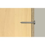 fischer Spanplattenschraube PowerFast II 5,0x40 Halbrundkopf TX 50 Stück, mit Vollgewinde, Edelstahl A2