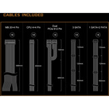 ASRock Challenger CL-550B 550W, PC-Netzteil schwarz, 2x PCIe, 550 Watt