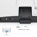 BenQ GW2490TC, LED-Monitor 60.5 cm (23.8 Zoll), weiß, FullHD, IPS, HDMI, DP, USB-C, 144Hz Panel
