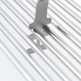 Broil King Narrow Grillrost-Lifter, Hebe- / Tragehilfe schwarz/edelstahl, für Edelstahl- und Gusseisen Grillroste