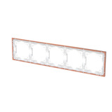 Busch-Jaeger Rahmen fünffach mit Dekorring gold, Retail