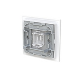 Busch-Jaeger Wippe mit Symbol Licht mit transparenter Kalotte weiß, Retail