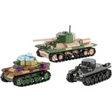 COBI Renault R35 - Valentine IX - Panzer I, Konstruktionsspielzeug Maßstab 1:48