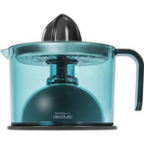 Cecotec Elektrische Zitruspresse ZitrusEasy Inox blau/transparent, 40 Watt, Saftbehälter 1 Liter