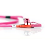 Digitus LWL Patchkabel, Duplex, LC > LC Stecker, Multimode OM4 hellviolett, 1 Meter