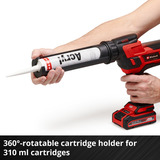 EINHELL Akku-Kartuschenpistole TE-SG 18/10 Li - Solo rot/schwarz, ohne Akku und Ladegerät