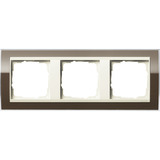 Gira Abdeckrahmen 3fach, Abdeckung braun, Retail