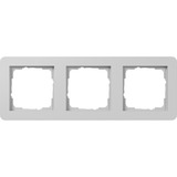 Gira Abdeckrahmen dreifach bruchsicher, Abdeckung grau, Retail