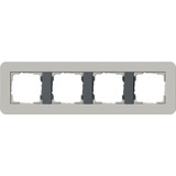 Gira Abdeckrahmen vierfach grau, Retail