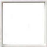 Gira Adapterrahmen mit quadratischem Ausschnitt für Geräte mit Abdeckung 50 x 50 mm weiß (glänzend), Retail
