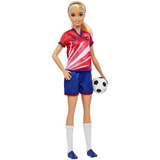 Mattel Fußballspielerin-Puppe mit Trikot und Fußball 