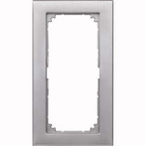 Merten Rahmen zwei fach ohne Mittelsteg aluminium, Retail