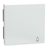 Merten Wippe Klingel für Wechselschalter, Kreuzschalter und Taster, 1-fach, glänzend weiß (glänzend), Retail