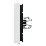 Merten Wippe Klingel für Wechselschalter, Kreuzschalter und Taster, 1-fach, glänzend weiß (glänzend), Retail