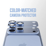PanzerGlass Fender Kameraschutz, Schutzfolie hellblau, iPhone 18 Pro Max