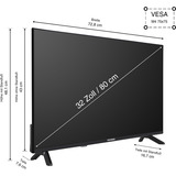 Telefunken D32F751X7CW, LED-Fernseher 32 cm (80 Zoll), schwarz, FullHD, Tripple-Tuner, TiVo-Betriebssystem
