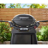 Weber Gasgrill Q 2800N+ mit Premium-Rollwagen schwarz, 5,28 kW, mit Seitentischen