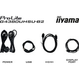 iiyama G-Master G4380UHSU-B2 Red Eagle, Gaming-Monitor 108 cm (42.5 Zoll), schwarz, 4K UHD, VA, Adaptive-Sync, USB-HUB, HDR, 144Hz Panel
