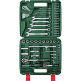 Bosch Heimwerken & Garten Werkzeug Set, 134-teilig, Werkzeug-Set grün, mit Werkzeugkoffer