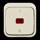 Busch-Jaeger Kontrollausschalter 2polig Aufputz 2601/2 SKAP weiß, Retail