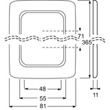 Busch-Jaeger Rahmen 5-fach weiß, Retail