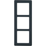 Busch-Jaeger Rahmen drei-fach Unterputz Allwetter 2103-35 anthrazit, Retail