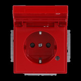 Busch-Jaeger Schutzkontaktsteckdose Einsatz rot, Retail