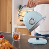Cecotec Thermosense 420 Vintage Light Blue, Wasserkocher hellblau/edelstahl, 2.200 Watt, 1,8 Liter