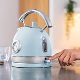 Cecotec Thermosense 420 Vintage Light Blue, Wasserkocher hellblau/edelstahl, 2.200 Watt, 1,8 Liter