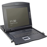 Digitus 17" Modulare Konsole, KVM-Switch schwarz, 17" TFT (43,2cm) & Touchpad