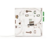 Digitus FTTx Dropkabel Installationskit, vorkonfektioniert, 4-Faser, LC/APC-Stecker weiß, 70 Meter, integrierte Spleißkassette 4 Ports